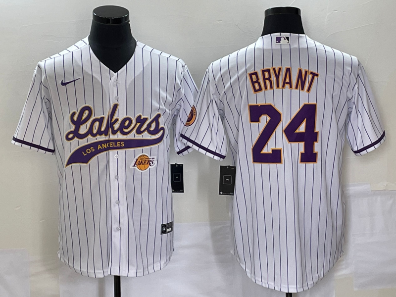 Nike 2023 Men Los Angeles Lakers #24 Bryant white NBA Jersey style 2->los angeles lakers->NBA Jersey